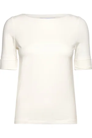 Rosemunde Rwnanna 2/4 Boatneck T-Shirt White