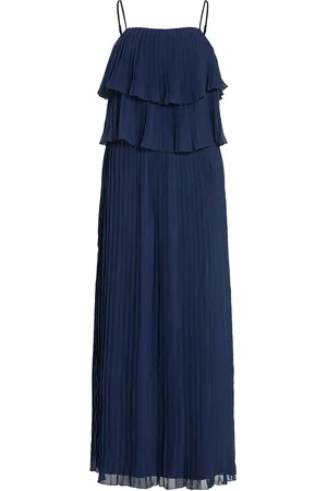 VILA Vichiffan Singlet Pleat Dress - Noos/Dc Navy
