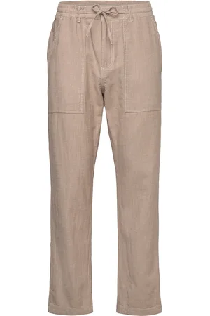 Anerkjendt Akjan Twill Contrast Pants Beige