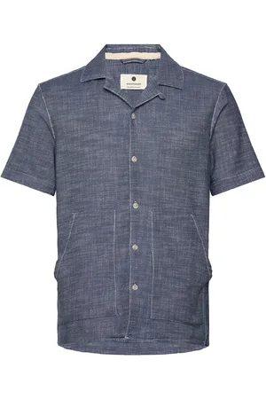 Anerkjendt Akkurt Twill S/S Shirt Blue
