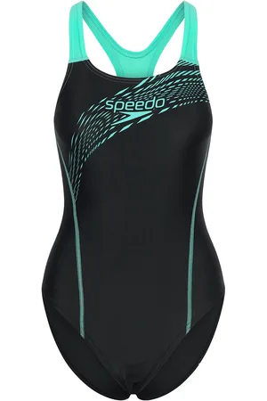 Speedo Womens Medley Logo 1 Piece Black