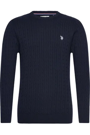 U.S. Polo Assn. Mads Reg Cot Uspa M Knit Navy