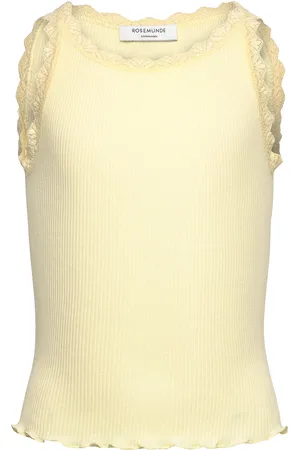 Rosemunde Rkbalta Sl Short Lace Top Yellow