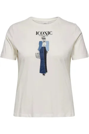 ONLY Carkita Life Ss Jeans Tee Jrs White
