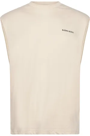 Björn Borg Borg Gym Sleeveless T-Shirt Beige