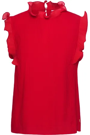 Coster Copenhagen Top With Ruffles Red
