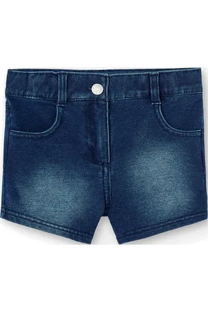 Boboli Fleece Denim Shorts Blue