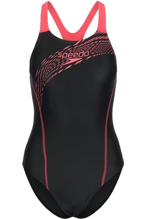 Speedo Womens Medley Logo 1 Piece Black