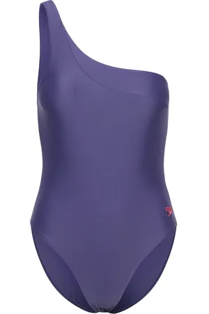 Speedo Womens Asymetric 1 Piece Purple