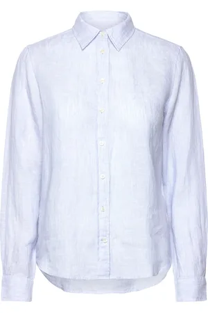 GANT Reg Linen Shirt Blue