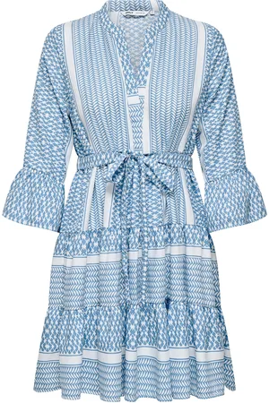 ONLY Onlathena Life 3/4 Short Dress Wvn Noos Blue