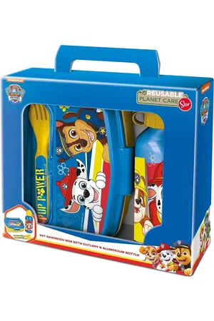 EUROMIC Paw Patrol, 4-Delt Madkasse/Alu Flaske/Ske+Gaffel