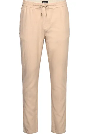 Scotch&Soda Seasonal Core - Warren Cotton-Linen Twill Jogger Beige