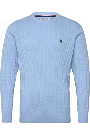 U.S. Polo Assn. Mads Reg Cot Uspa M Knit Blue