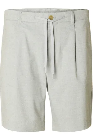 SELECTED Slhregular-Leroy Pleat Shorts Noos Grey