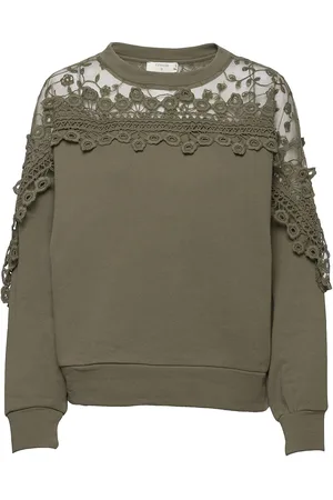 Cream Crkalanie Sweatshirt Khaki