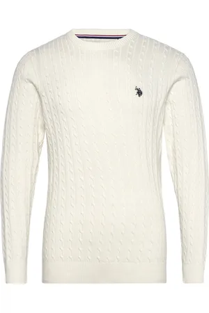 U.S. Polo Assn. Mads Reg Cot Uspa M Knit White