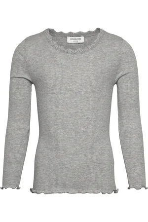 Rosemunde Rkbalta Ls Regular Lace T-Shirt Grey