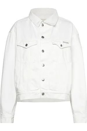 Calvin Klein Boxy Denim Jacket White