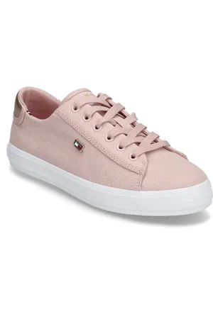 Tommy Hilfiger Vulc Canvas Lace Up Sneaker Pink