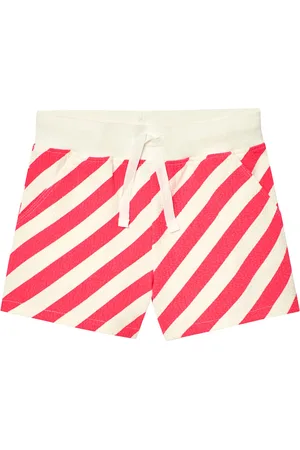 Boboli Knit Shorts Striped Red