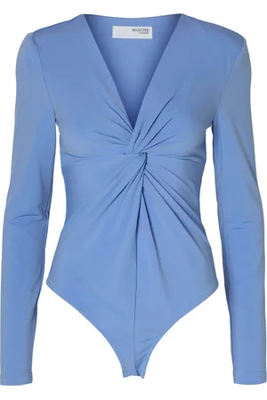 SELECTED Slfcarma Ls Knot Body Blue