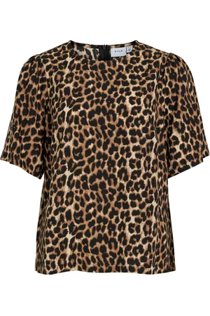 VILA Viliopana Lio O-Neck 2/4 Top/Pr Patterned