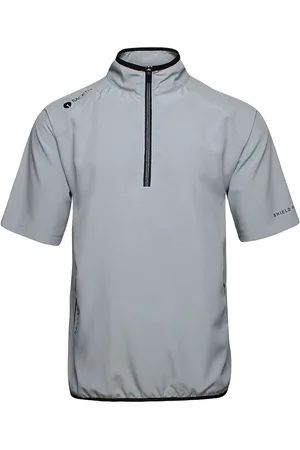 Backtee Mens 80 G Short Sleeve Packable Shield Grey