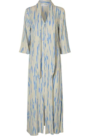 SELECTED Slfbaela 3/4 Aop Ankle Dress B Blue