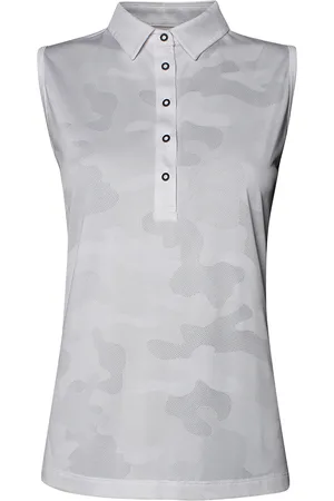 Backtee Ladies Camou Top White