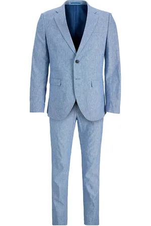 JACK & JONES Jprriviera Linen Suit Slim Fit Sn Blue Jack & J S