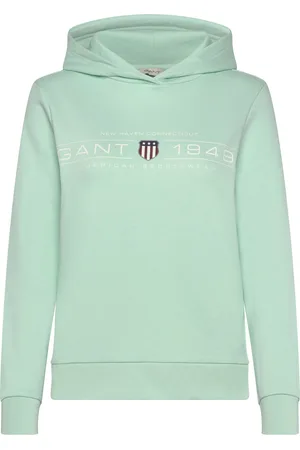 GANT Reg Shield Hoodie Green