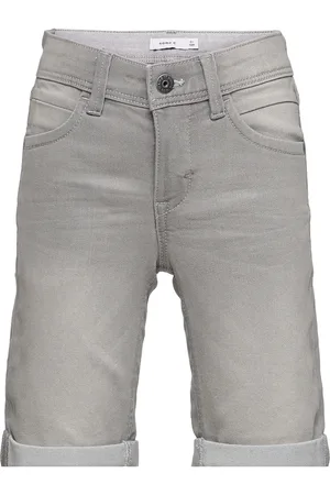 NAME IT Nkmsilas Slim Dnm L Shorts 2272-Tx Noos Grey