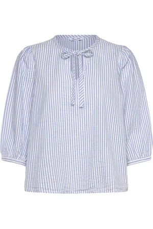 BUBBLEROOM Bow Blouse Blue