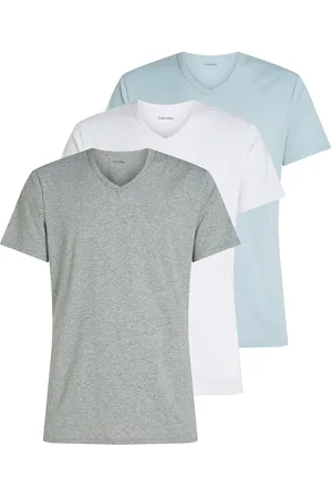 Calvin Klein S/S V Neck 3Pk Grey