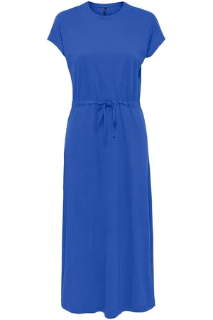 ONLY Onlmay Life S/S Midi Dress Box Jrs Blue
