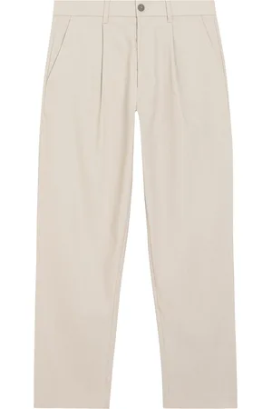Calvin Klein Linen Lyocell Stretch Tapered Cream