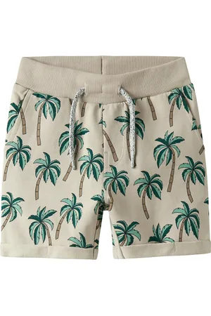 NAME IT Nmmvermo Aop Long Swe Shorts Unb F Noos Green