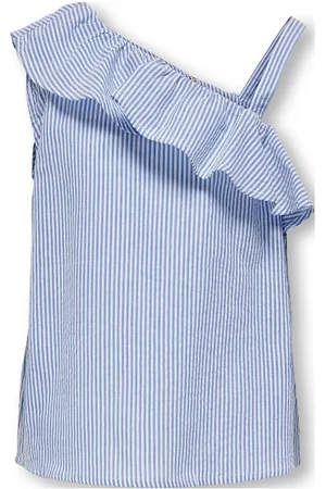 ONLY Kogsmilla S/L Shoulder Top Wvn Blue