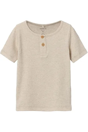 NAME IT Nmmkab Ss Top Noos Beige