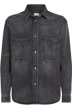 Calvin Klein Relaxed Denim Shirt Black