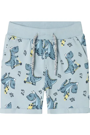 NAME IT Nmmvermo Aop Long Swe Shorts Unb F Noos Blue