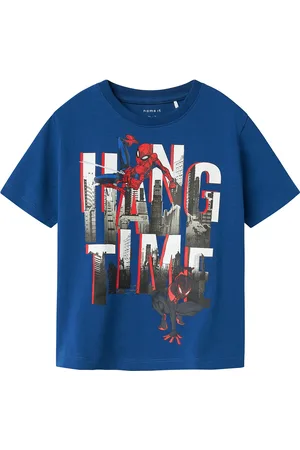 NAME IT Nmmust Spider Nreg Ss Top Mar Blue