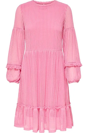 ONLY Onlnaja L/S Baloon Dress Cs Jrs Pink