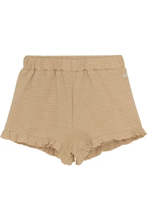 Daily7 Shorts Glitter Striped Brown