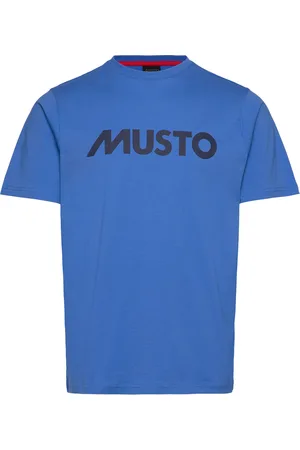 MUSTO M Logo Ss Tee Blue