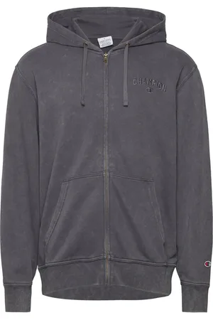 Champion Full Zip Hoodie Sweatshirt Grey