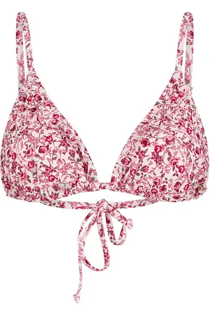 Beck Söndergaard Fleuriella Bella Frill Bikini Top Red