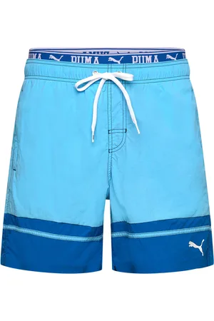 PUMA Men Colour Block Mid Shorts 1P Blue