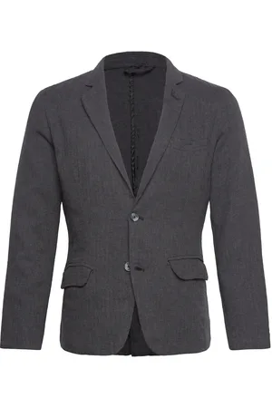 Lindbergh Cotton Linen Blazer Grey